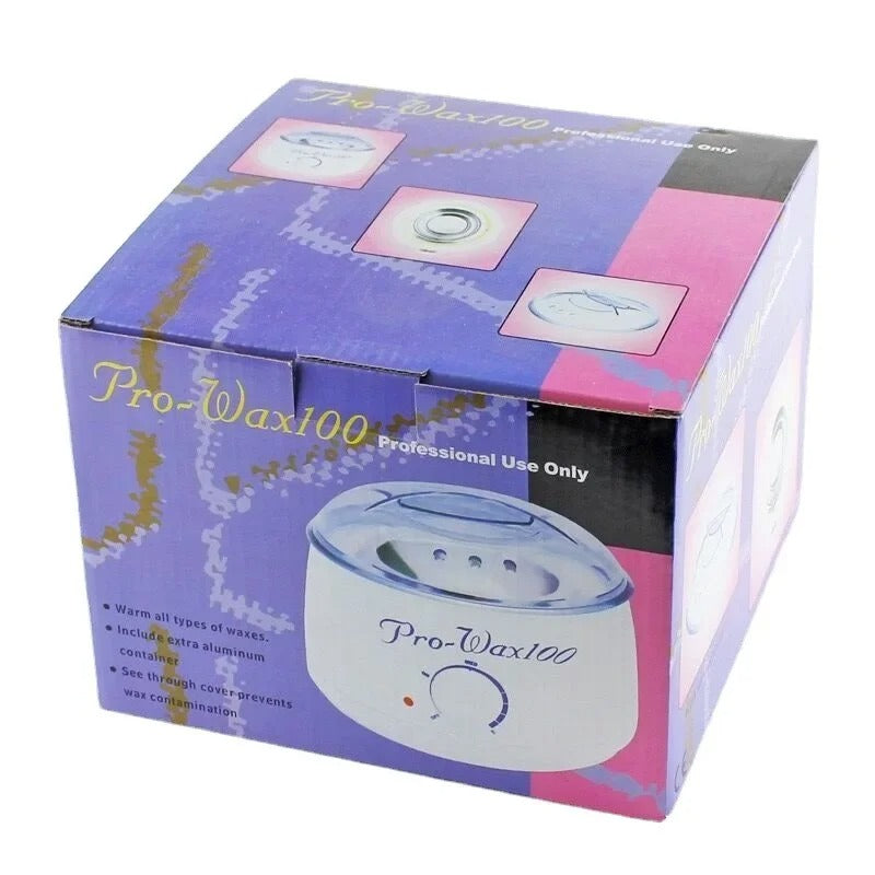 Portable Electric Wax Warmer Hair Removal Kit for Face, Bikini, and Armpits with Hot Wax Melting Pot